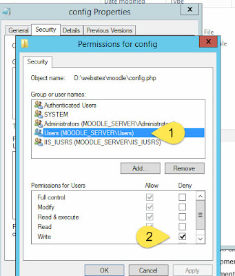 Securing writable config.php file in Moodle