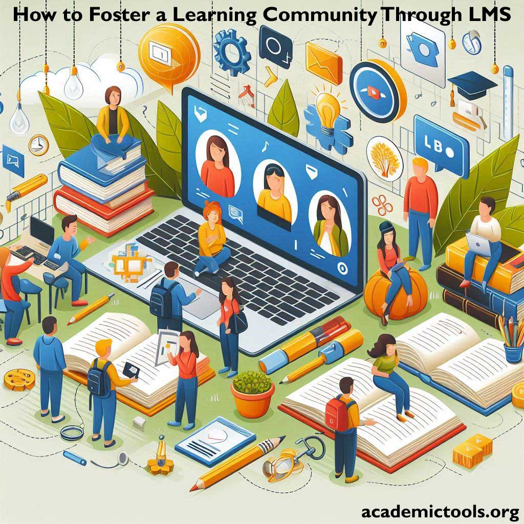 people in community shown doing different tasks fostering a learning community through LMS